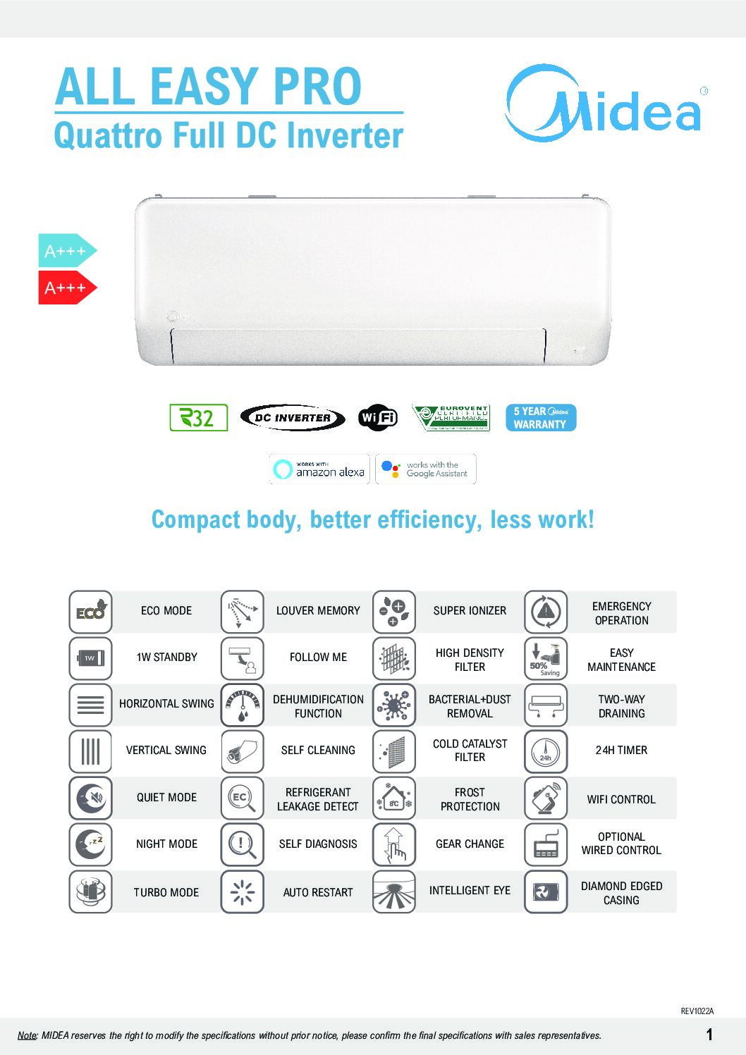 MIDEA All-Easy-Pro FLYER 2022