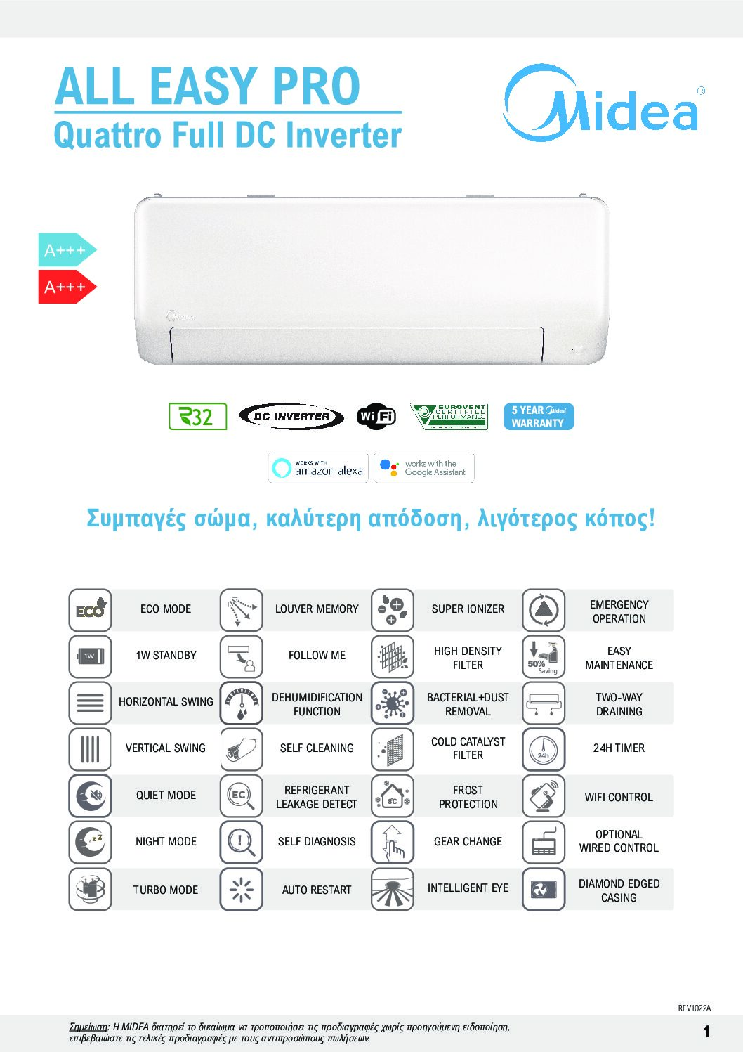 MIDEA All-Easy-Pro FLYER 2022 el