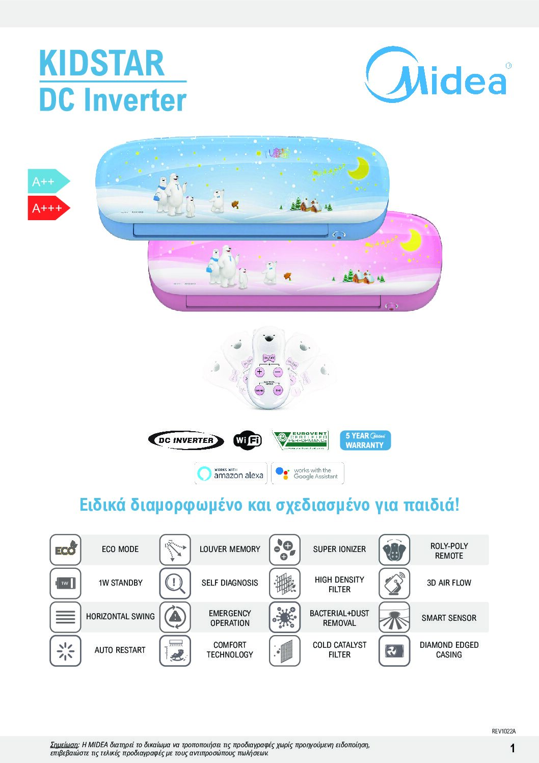 MIDEA KIDSTAR 2022 el