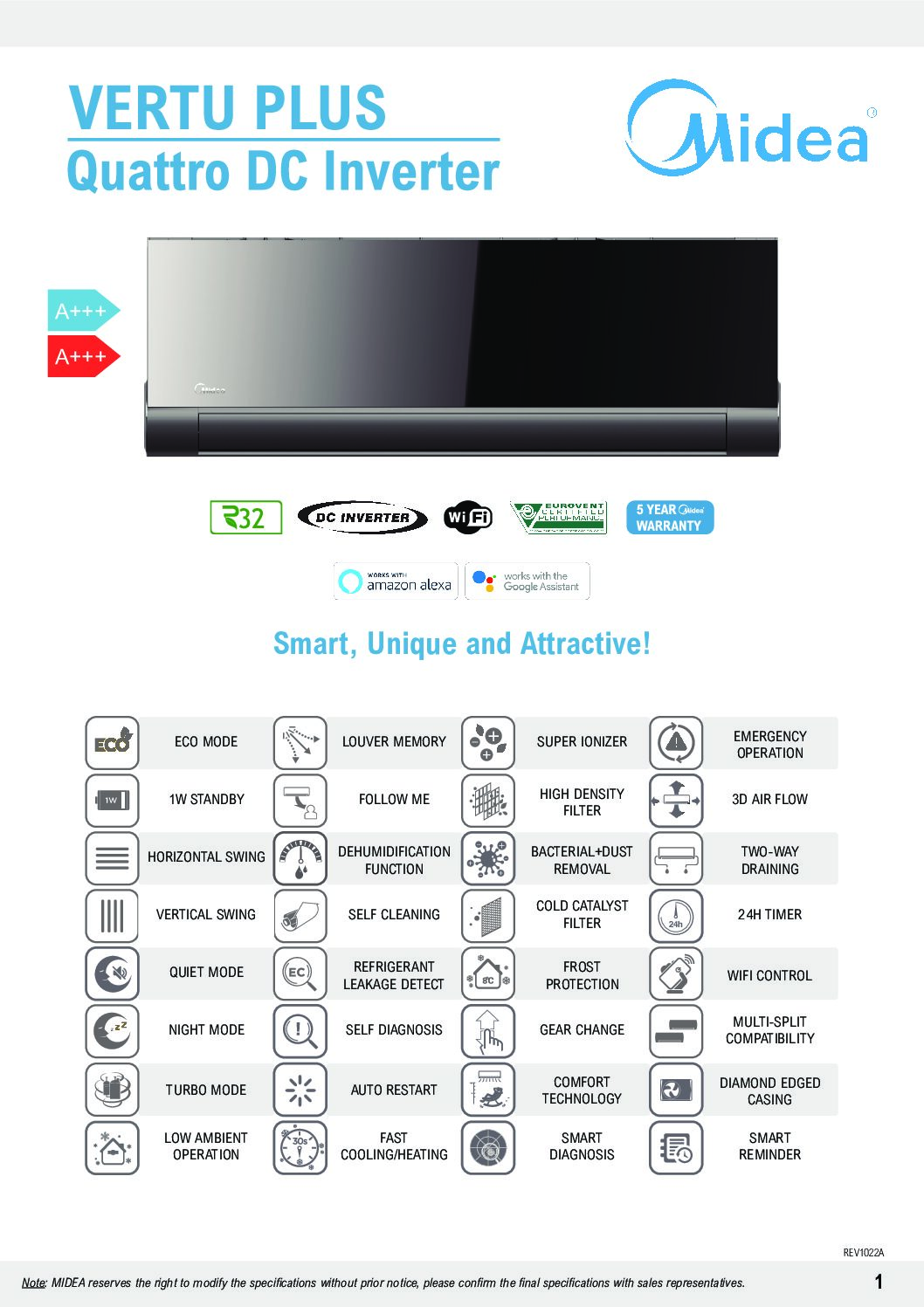 MIDEA Vertu Plus 2022