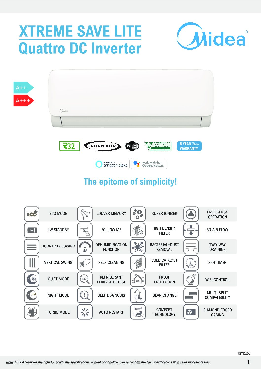 MIDEA Xtreme Save Lite 2022